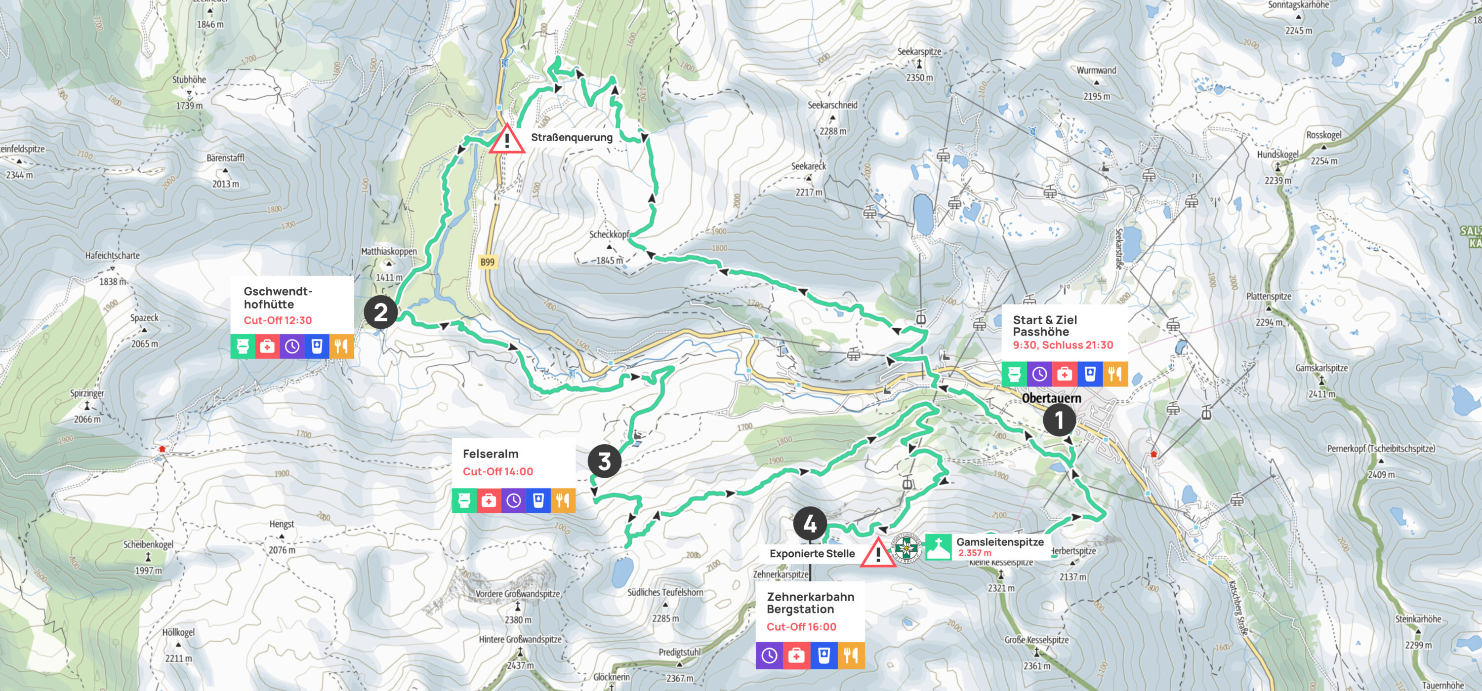 ½Marathon Trail 9 Halbmarathon - Karte