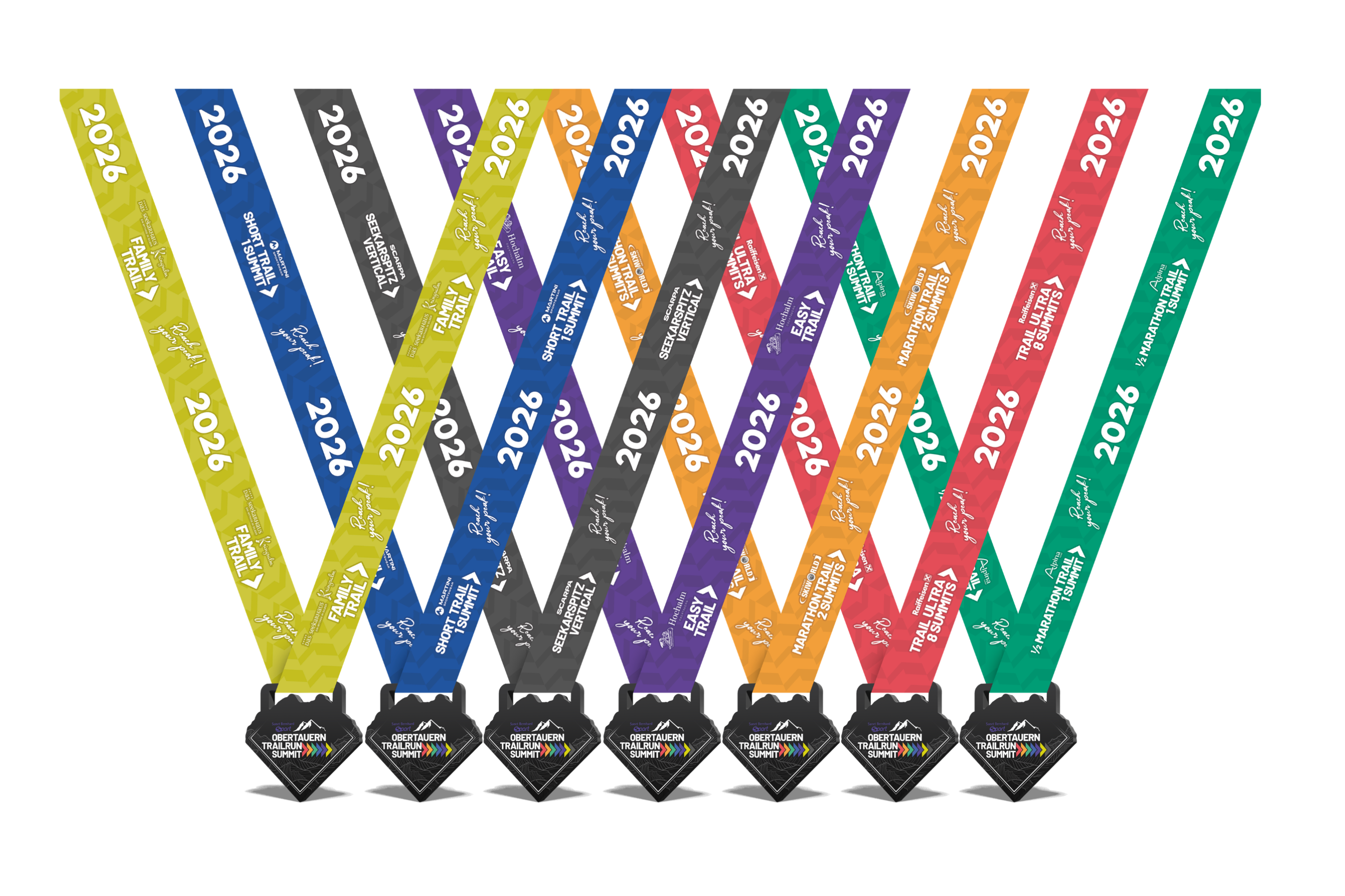 Medallas Obertauern Trailrun Summit 2026 Weißer Hintergrund Medallas Obertauern Trailrun Summit 2026 Weißer Hintergrund